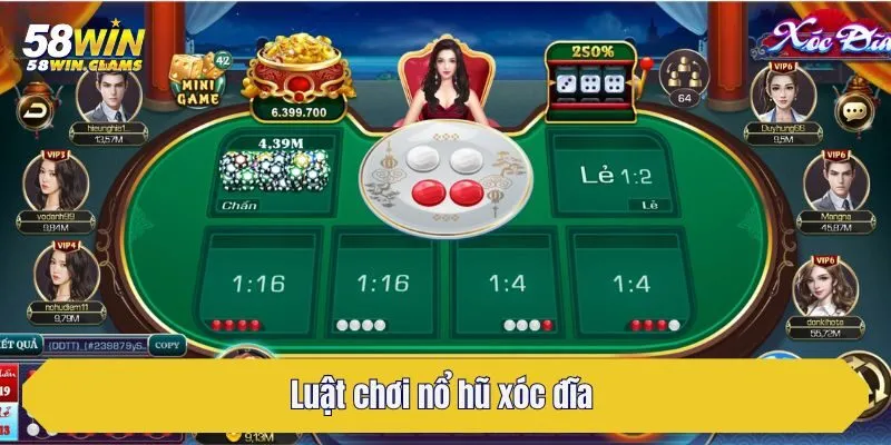 Luật chơi nổ hũ xóc đĩa 